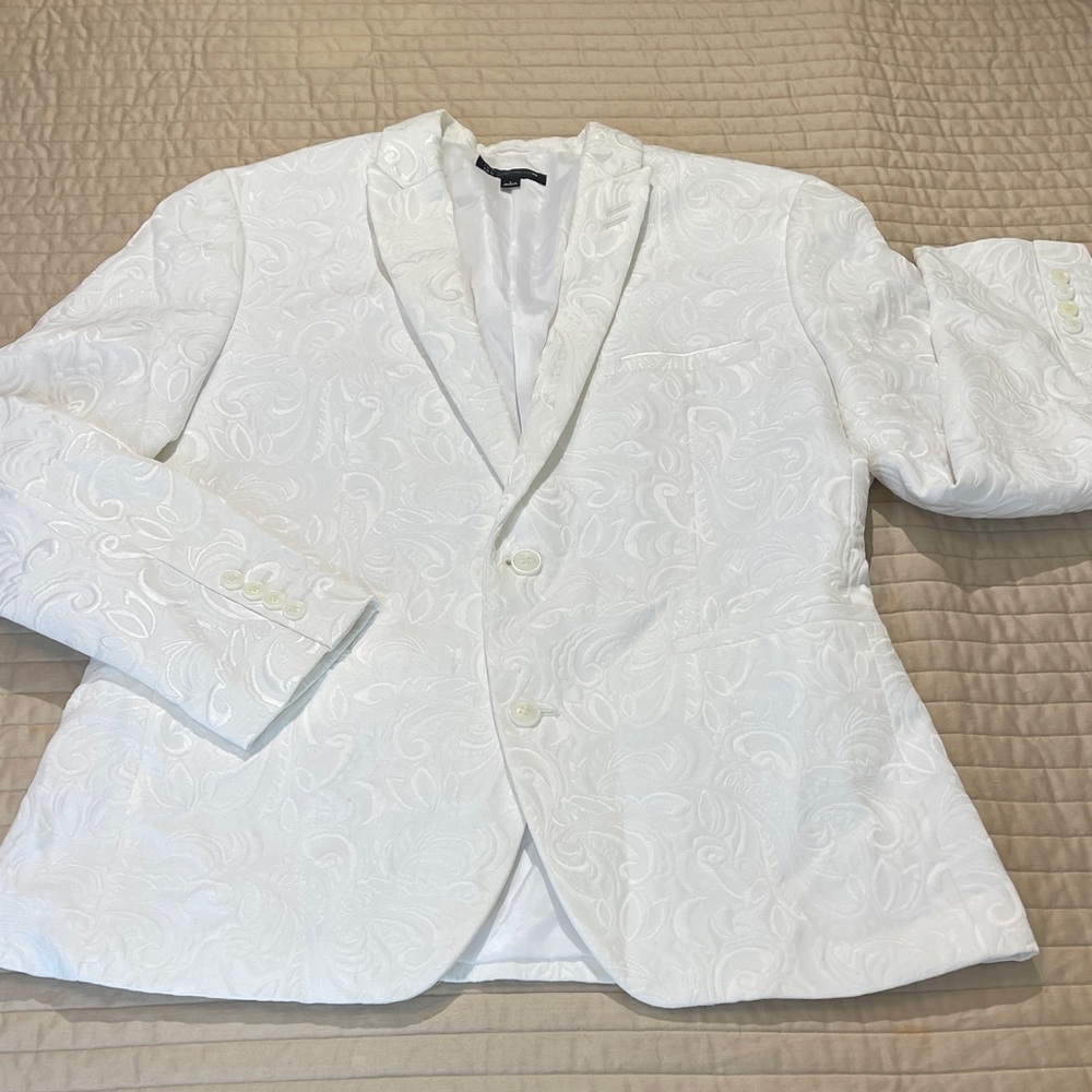 INC INTERNATIONAL CONCEPT SLIM FIT MENS SIZE L Elegant White Blazer